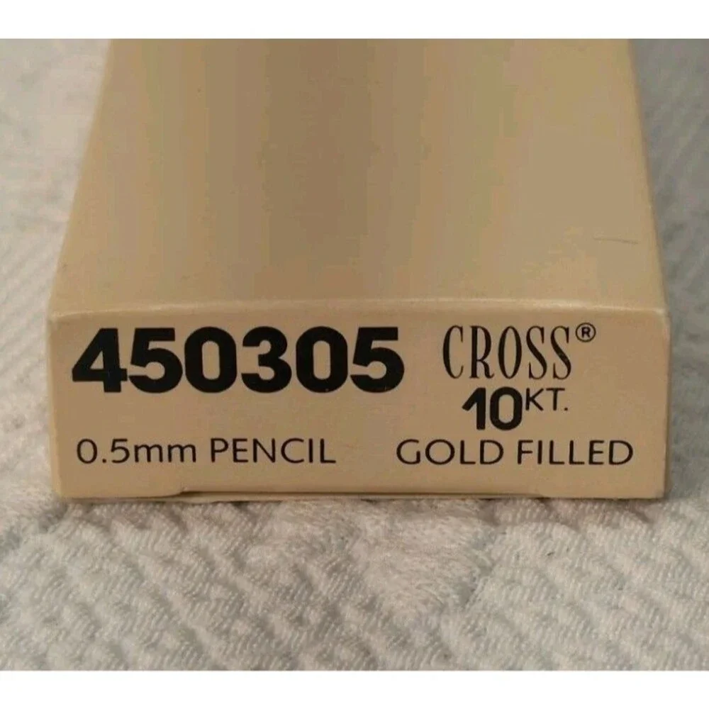 Vintage Cross Boeing 10k Gold Filled Mechanical Pencil Original Box W/ Eraser